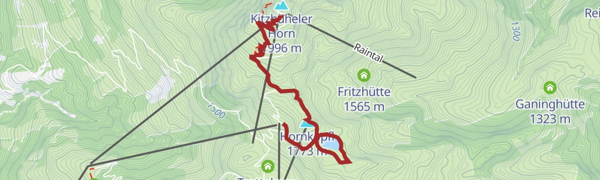 Route map: Hornköpflsee